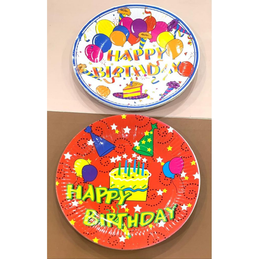Piring Kertas Kue  isi 10pc - piring kue - sendok plastik 50pc - garpu plastik 50pc