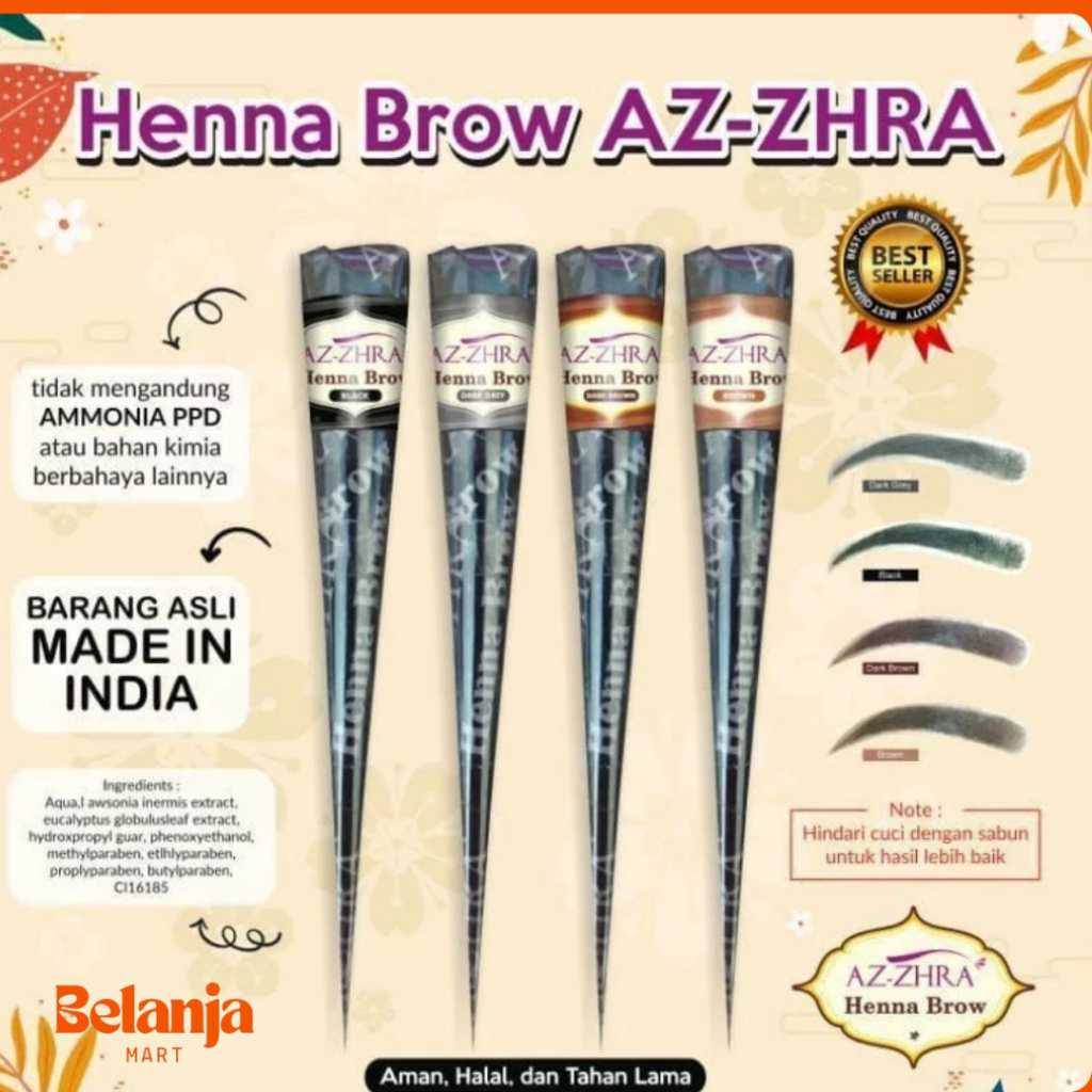 AZ-ZHRA HENNA ALIS HENNA EYEBROW HALAL SHOLAT