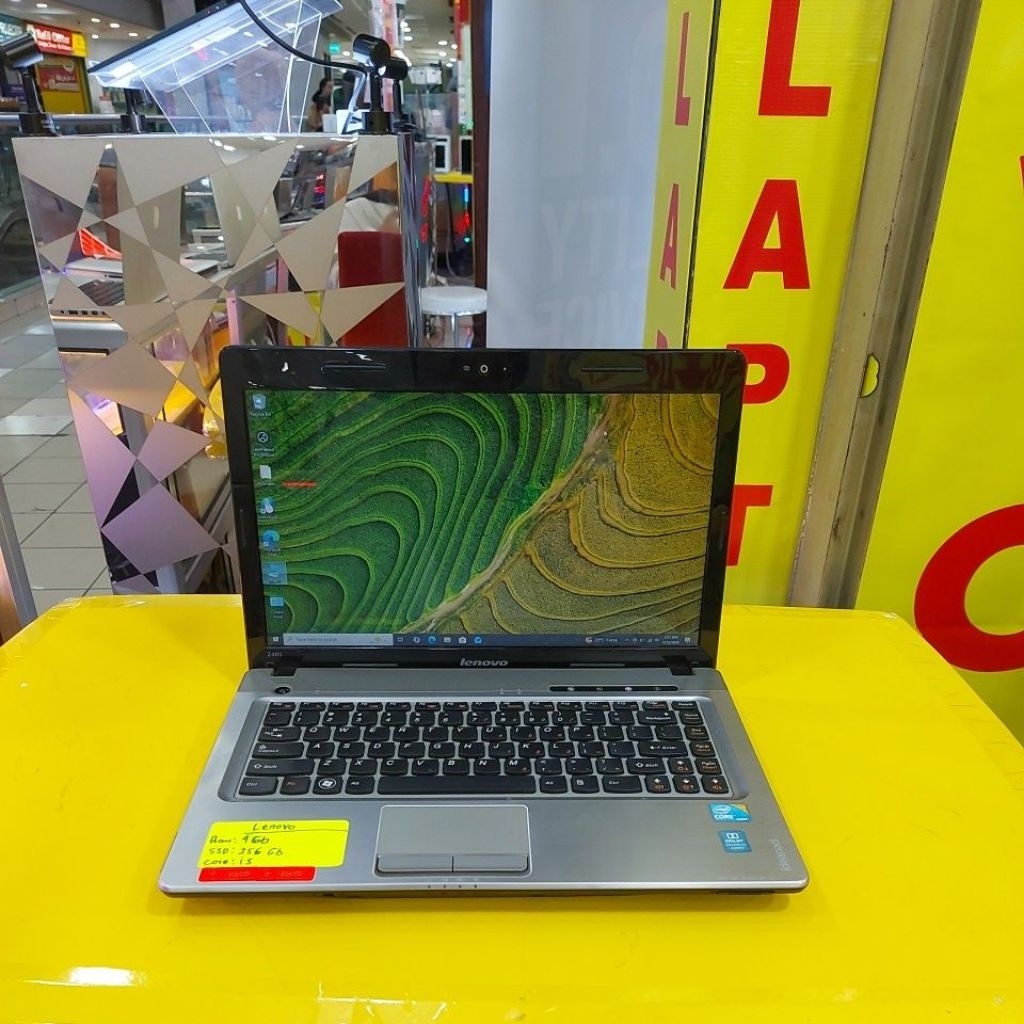 laptop lenovo ideapad z460 core i3 cpu m390 ram 4gb ssd 256gb 1324