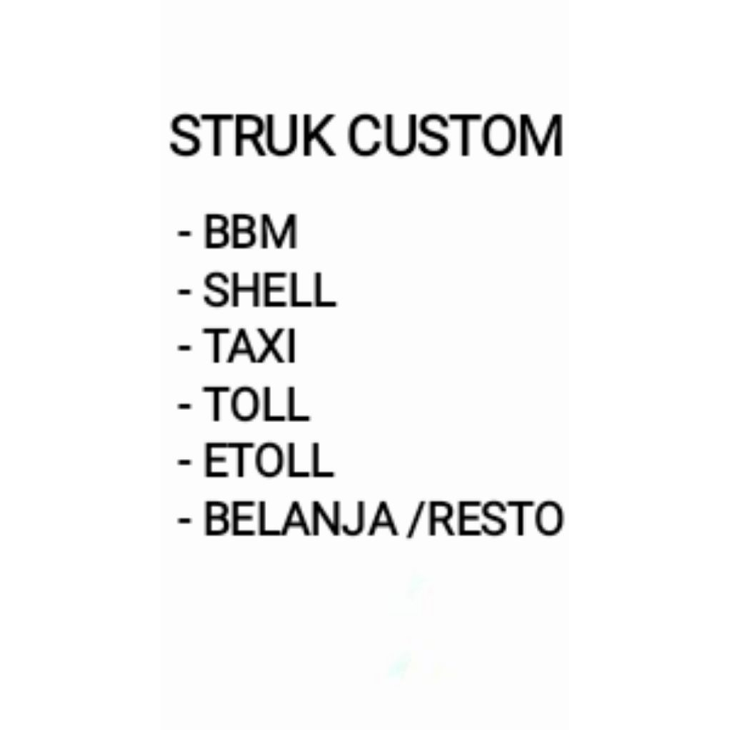 .CETAK STRUK CUSTOM