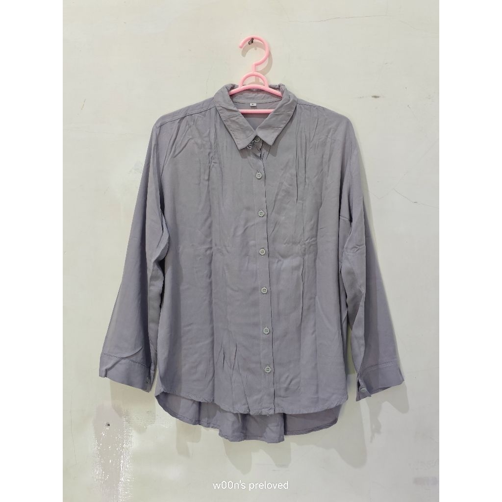Kemeja Ungu Muda Mauve