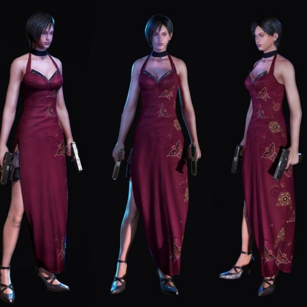 ADA WONG COSPLAY COSTUME ADA WONG RE4 ORI KOSTUM COSPLAY