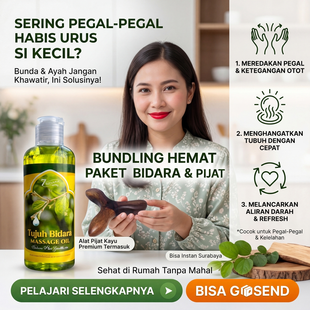 Minyak Bidara Urut Plus Pijat Kayu Bisa GOSEND Surabaya