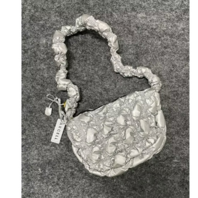 Preloved Puffy Bag Silver