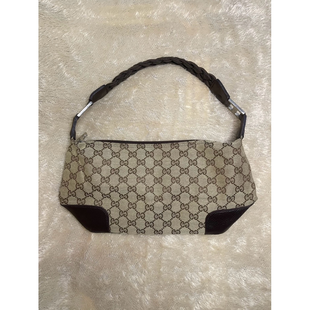 Tas ketek kulit asli mix canvas