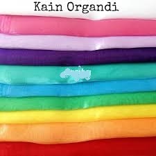 kain organdi organza organdy souvenir kain dasar bordir