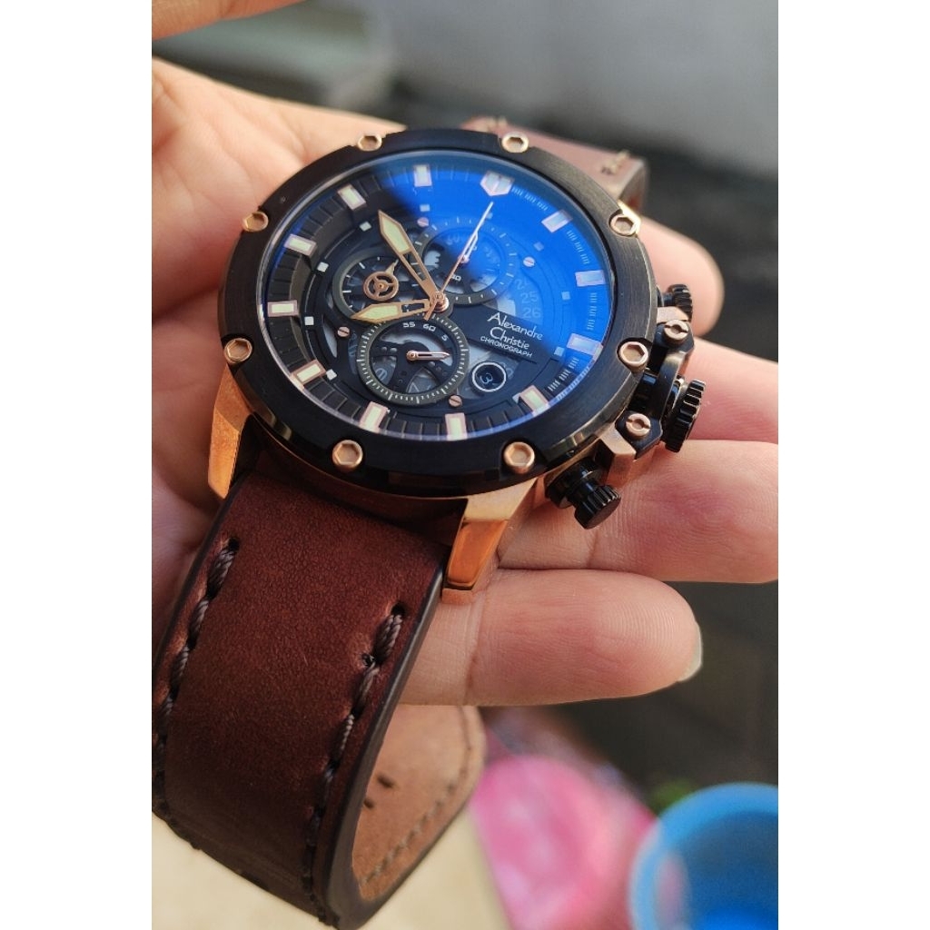 jam tangan original Alexandre Christie pria second bekas preloved