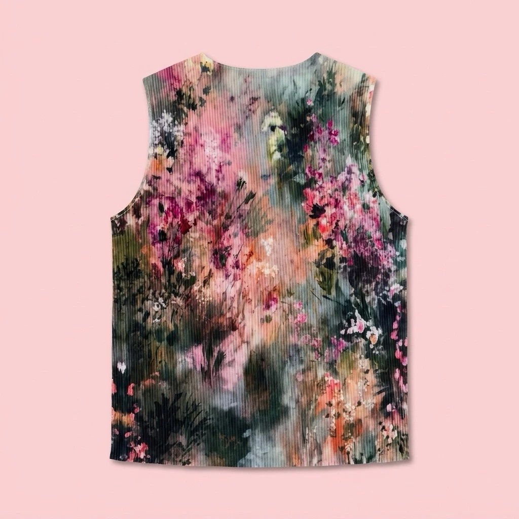 Pleats Top | Pleated Top | Plisket Atasan Motif