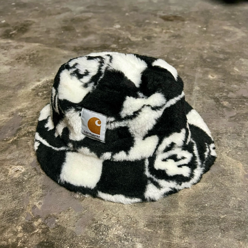 Carhartt WIP Plains Bucket Hat Joyride Jacquard Black Wax - Original 100%