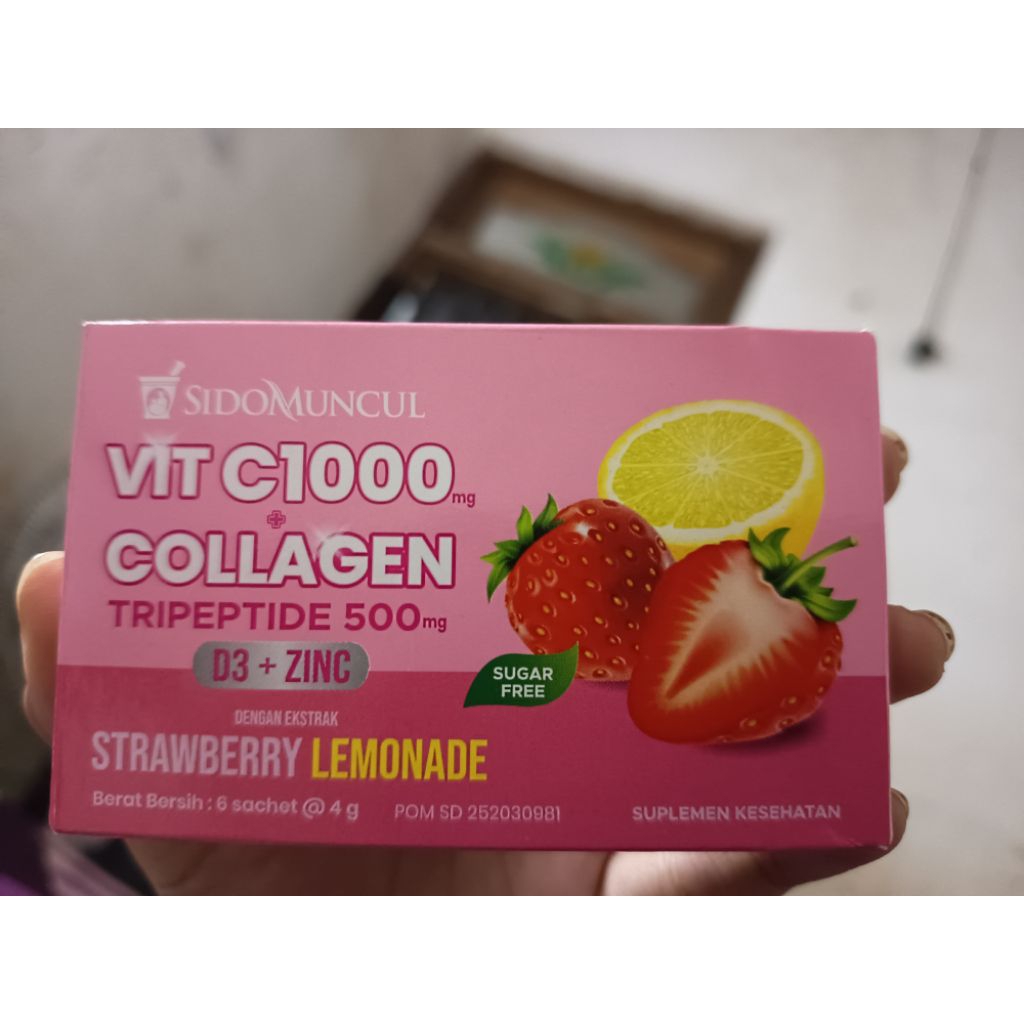 Minuman Serbuk Vitamin C Collagen Sidomuncul 1000mg