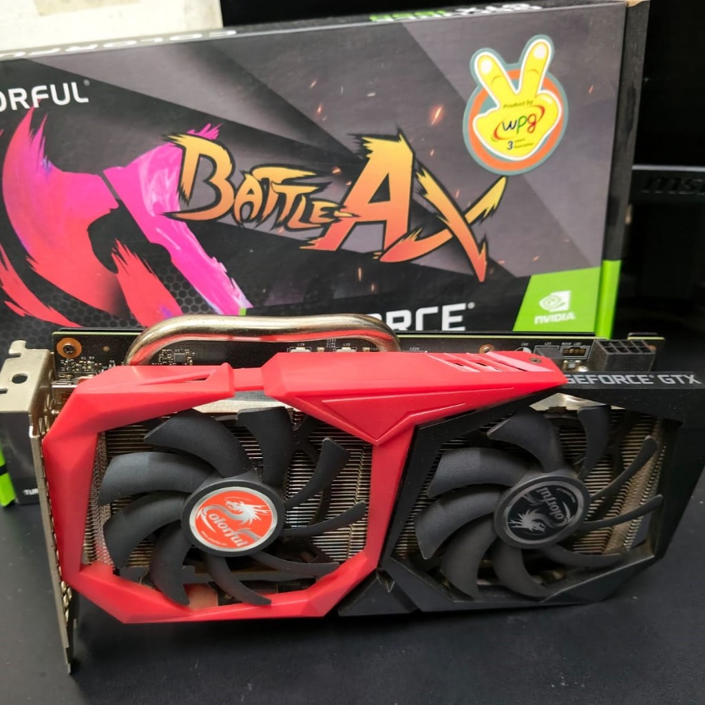 VGA COLORFULL GTX 1650 4GB DDR6 - KONDISI BEKAS