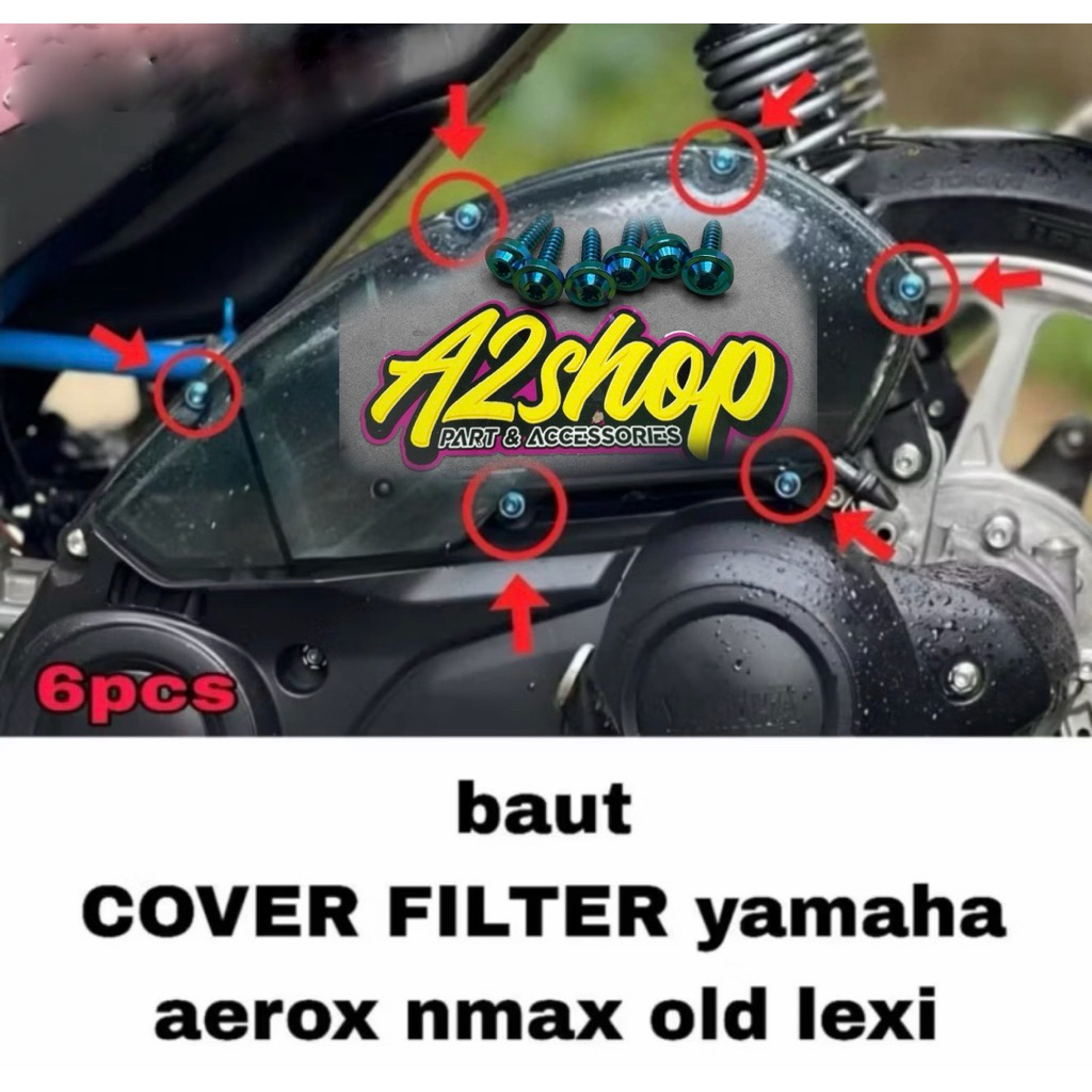 BAUT SET BOX FILTER NMAX OLD AEROX OLD TITANIUM ISI 6 BAUT
