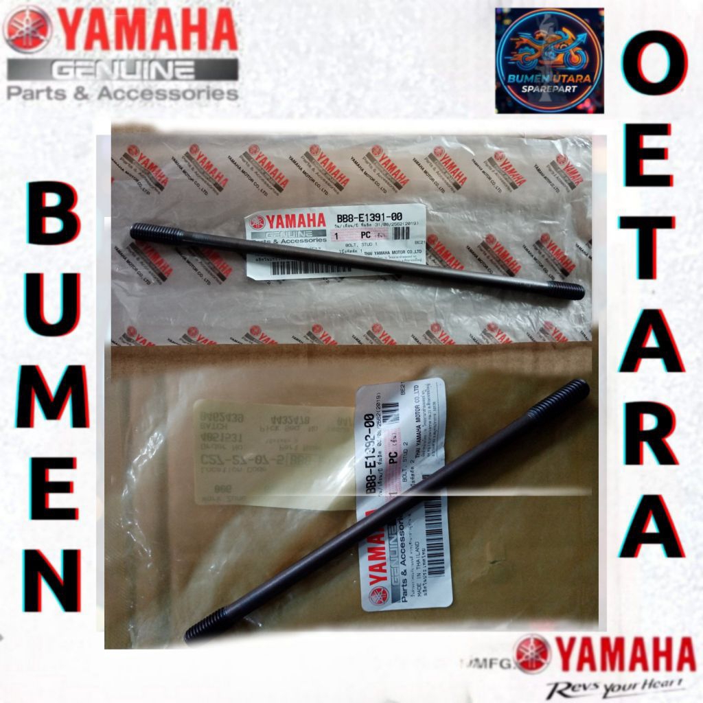 BOLT STUD BB8-E1391-00 BB8-E1392-00 BAUT TUSUK SATE AEROX OLD AEROX CONNECTED AEROX ALPHA STANDAR CY
