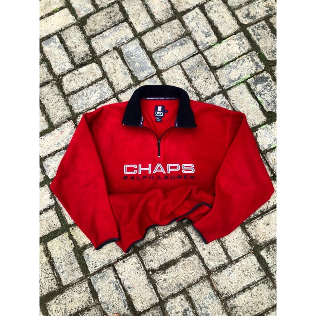 Chaps Ralph Lauren Fleece quarter zip sweatshirt Halfzip