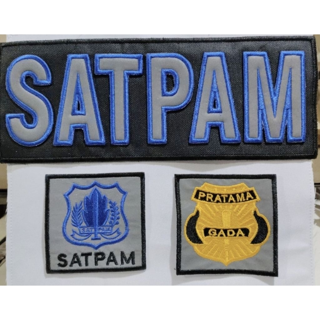 LOGO SATPAM TIMBUL MENYALA FREE NAMA SATPAM