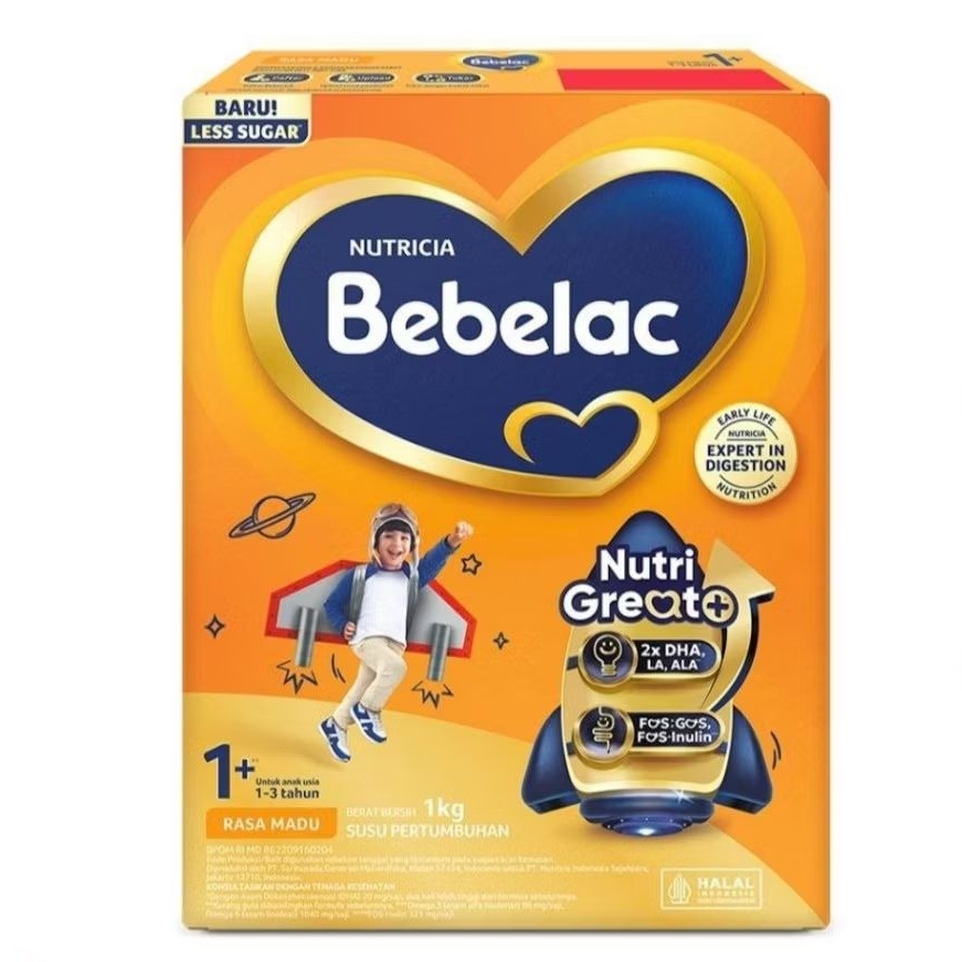 Bebelac 1+ 1kg/1000g Susu anak 1-3 Tahun EXP 2027