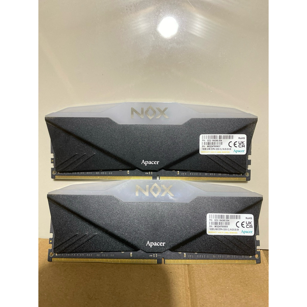 MEMORY RAM APACER NOX 3200mhz 16GB PER KEPING