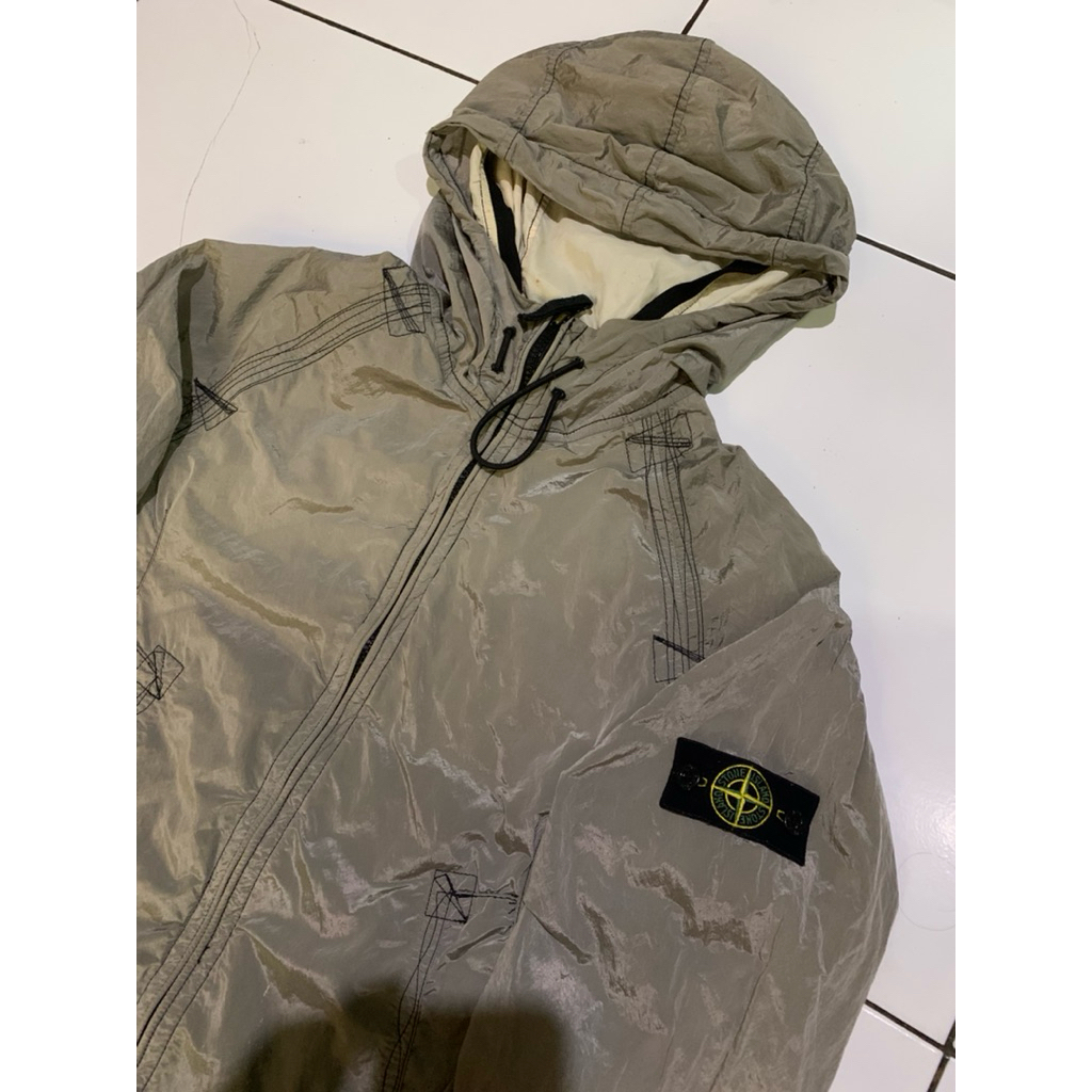 STONE ISLAND JUNIOR NYLON METAL JACKET