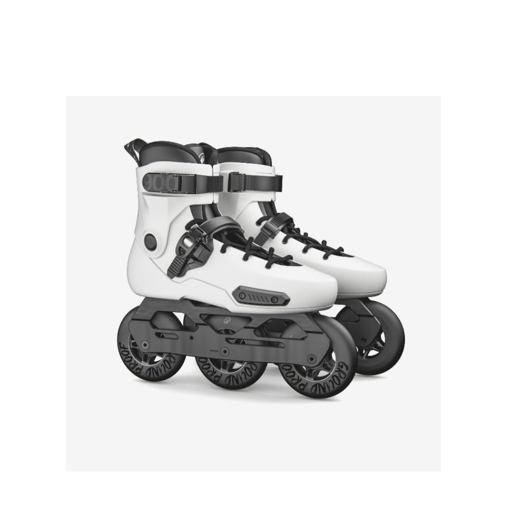 Sepatu Roda untuk Dewasa Freeskate Hardboot MF S 900 Roller Skate Inline  Oxelo - putih
