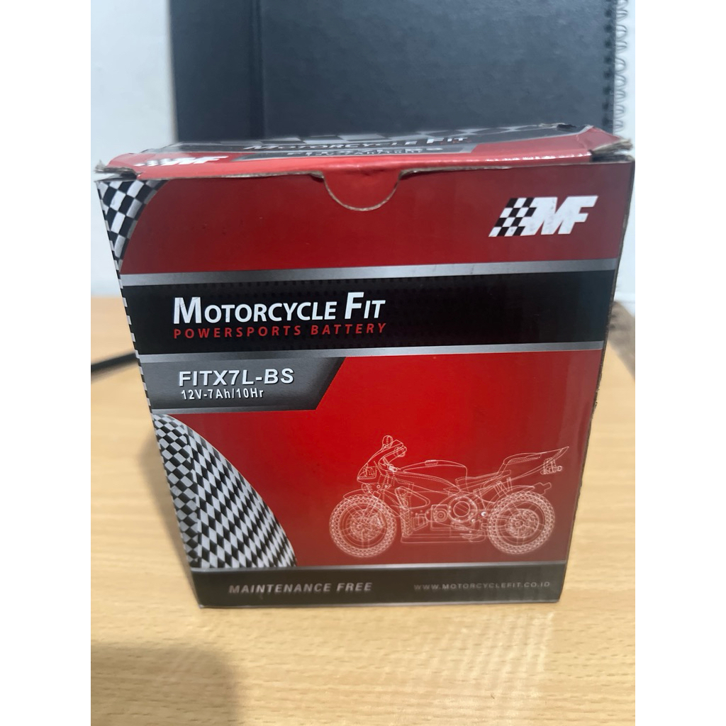 aki motor kering YTX7L-BS aki kering mf FITX7L-BS