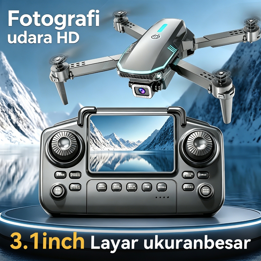 Drone RC Kamera HD Wifi FPV, Drone Lipat Mini Quadcopter, Mainan Anak Viral, LED, Terbang Stabil, Re