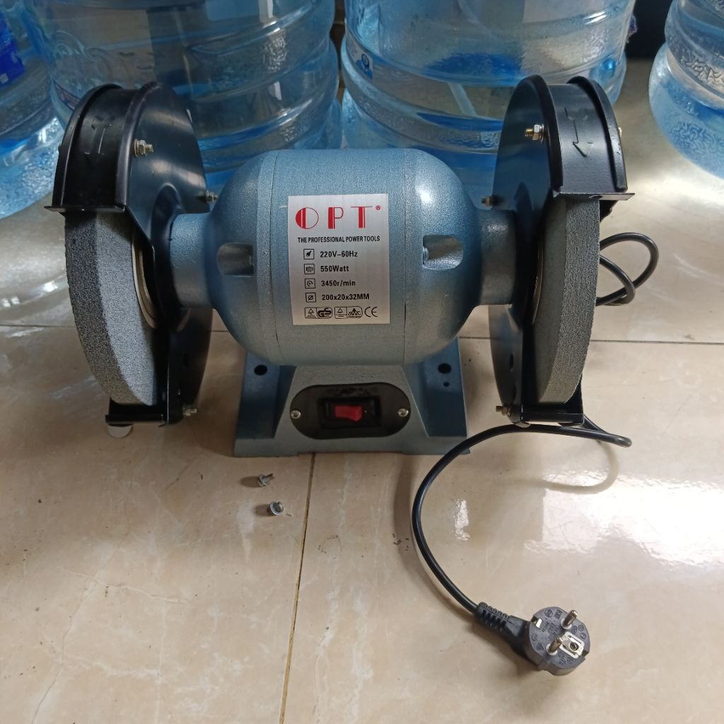 Mesin gerinda duduk 8 inch OPT alat gerinda mesin gerinda 200 mm OPT