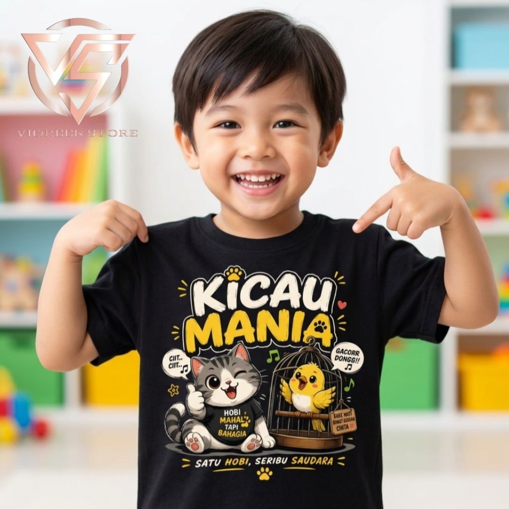 kaos anak viral kaos anak kicau mania kaos kicau mania viral kicau mania premium