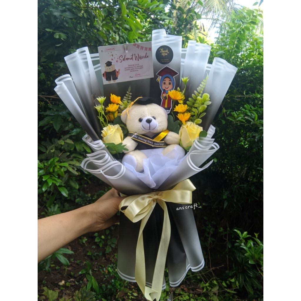 bouqet wisuda/buqet wisuda buqet boneka buqet uang buqet graduation