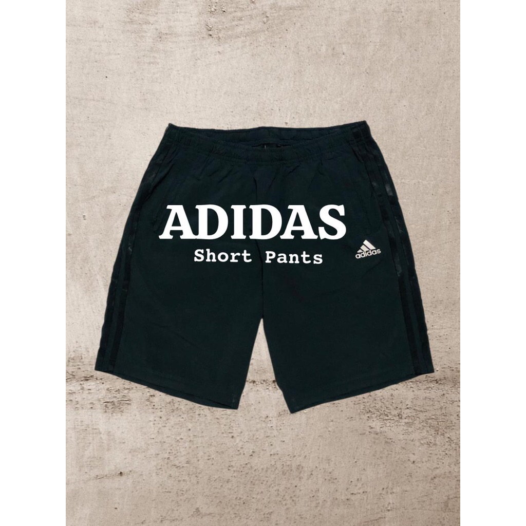 Adidas short pants keren bahan adem warna pekat second preloved