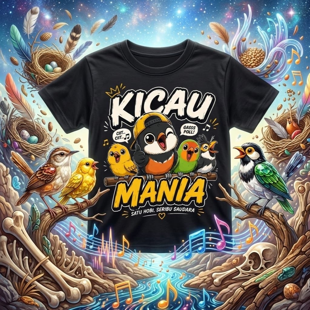 kicau mania kaos anak kicau mania kaos viral kicau mania premium kaos katun premium