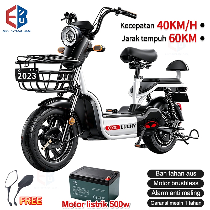 EBUY Sepeda Listrik Motor 48V Sepeda electric Dewasa Sepeda Listrik Premium Mewah