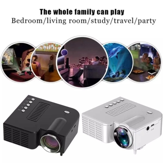 Projector UC28C Mini Proyektor LED Portable Video Projector HOME Theater UC 28C