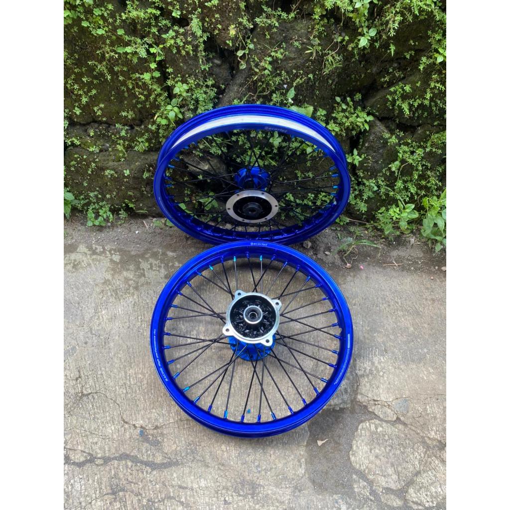 Velg Scarlet Set KLX Velg Scarlet Ukuran 160/185-17 Tanpa Ban-Velg Trabas