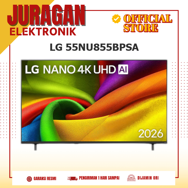 LG NANO 55NU855BPSA 4K UHD AI 55 INCH SMART TV NEW 2026