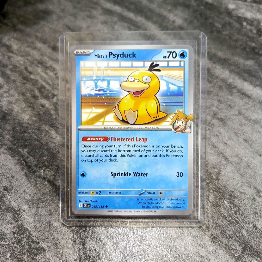 psyduck misty english kartu pokemon TCG english asli original dapat toploader | sedia juga pokemon A