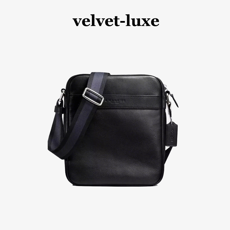 F54788  Men Bag Litchi Textured Head Cowhide Shoulder Bag Crossbody Slingbag