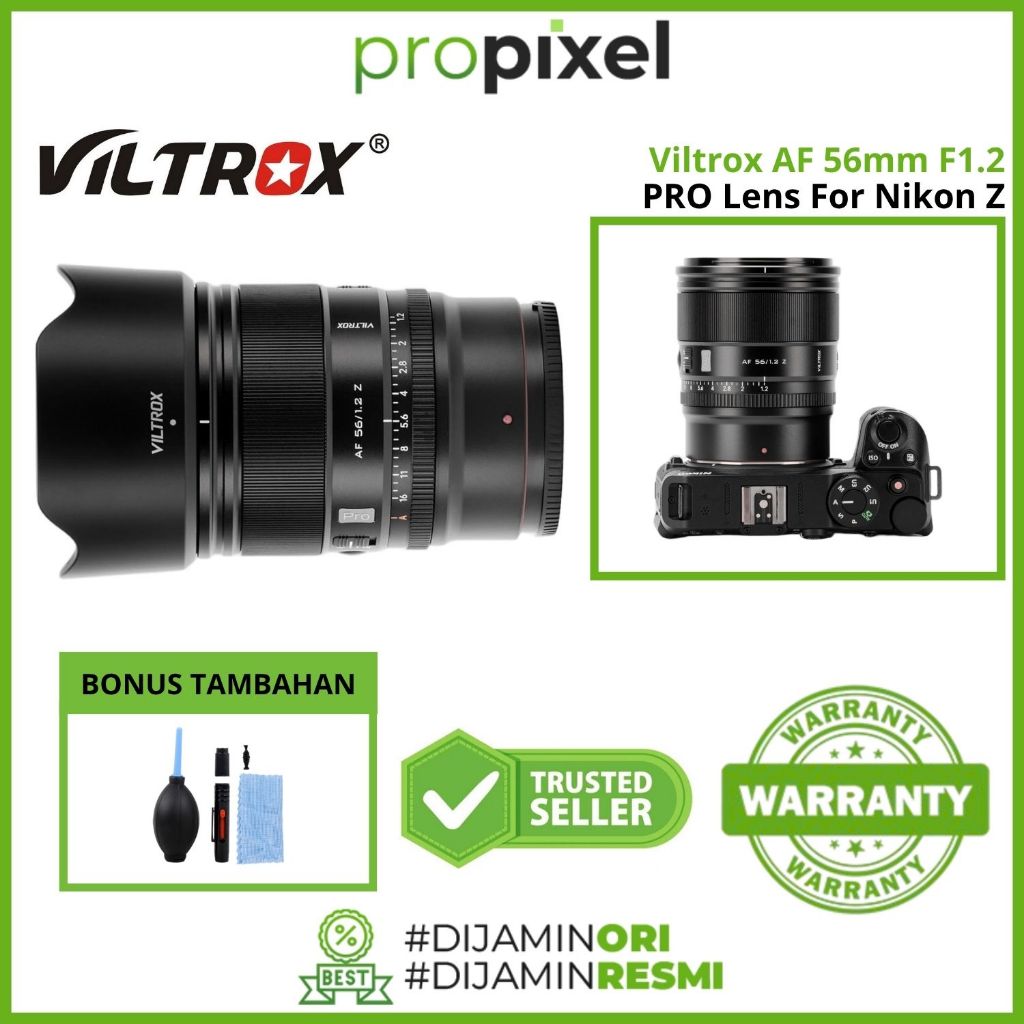 Viltrox AF 56mm f1.2 PRO for Nikon Z Fullframe Lens Viltrox 85 mm f/1.2 Nikon Garansi Resmi
