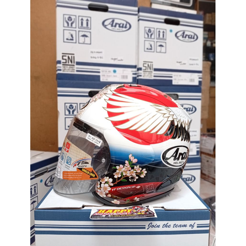 Helm Half Face Arai VZ RAM Tsubasa Original Japan
