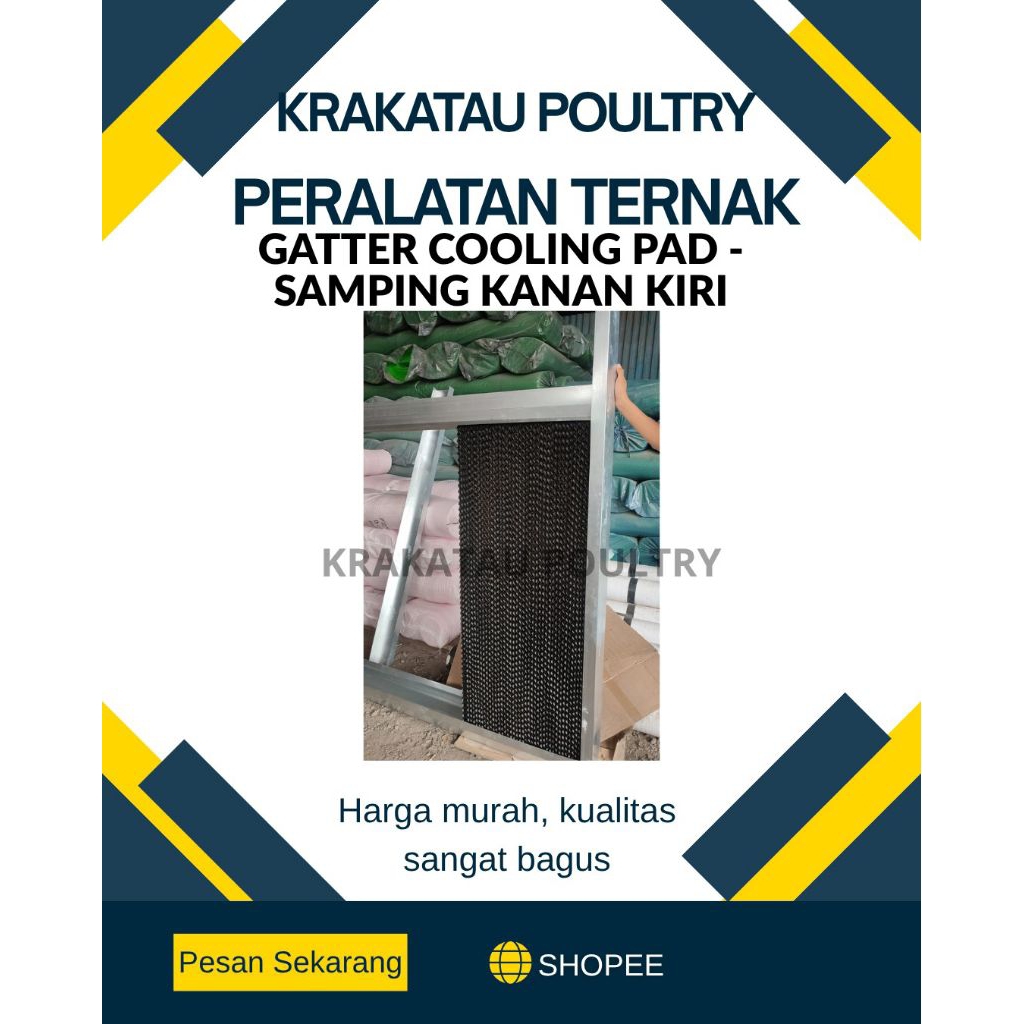 GATTER COOLING PAD / TUTUP COOLING PAD ( ATAS / BAWAH )