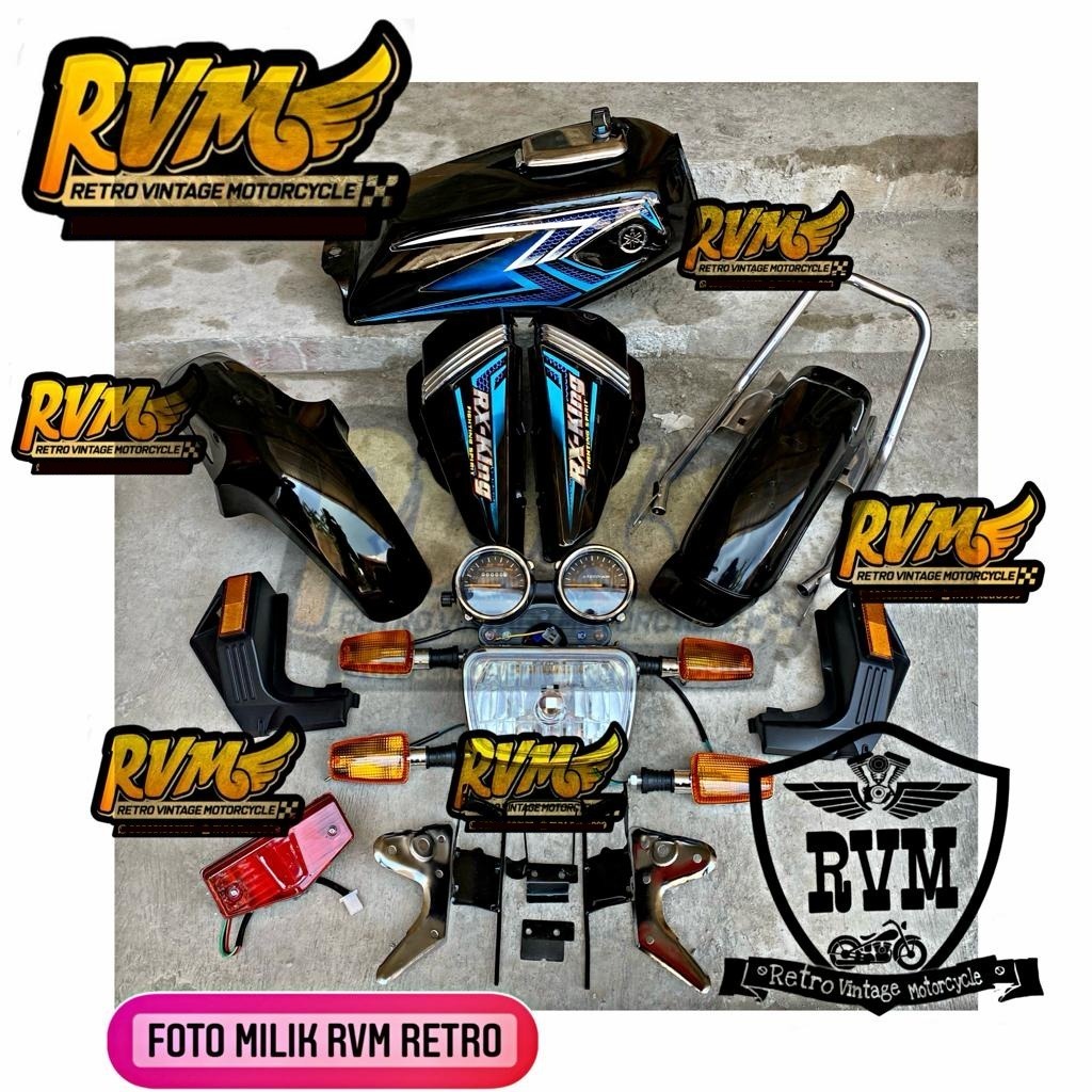 paket tangki RX King tahun 2004 hitam striping 2004 biru - paket RX King tangki RX King set RX King 