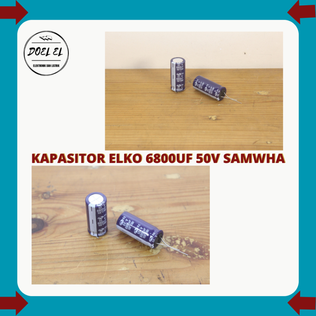KAPASITOR ELKO 6800UF 50V | ELKO 6800 UF 50 V SAMWHA