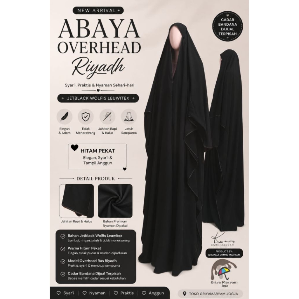 abaya ras/abaya ras madinah/abaya ras riyadh/outer khimar