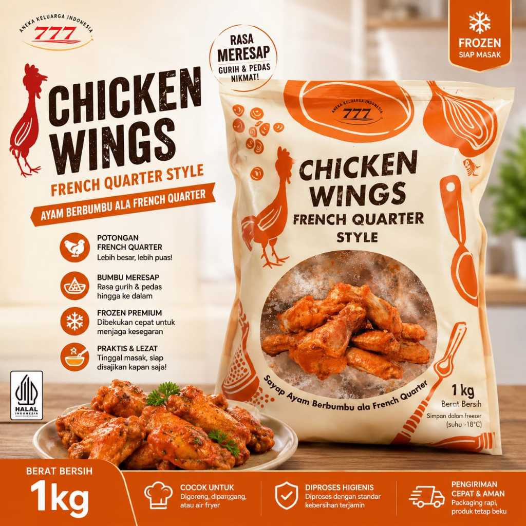 777 Chicken Wings New Orleans 1KG