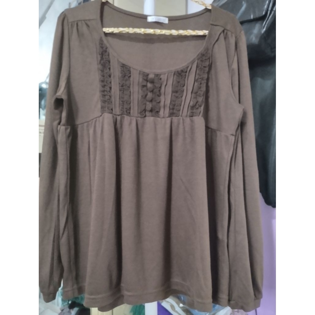 ATASAN WANITA KAOS BABY DOLL BRAND GLACIER