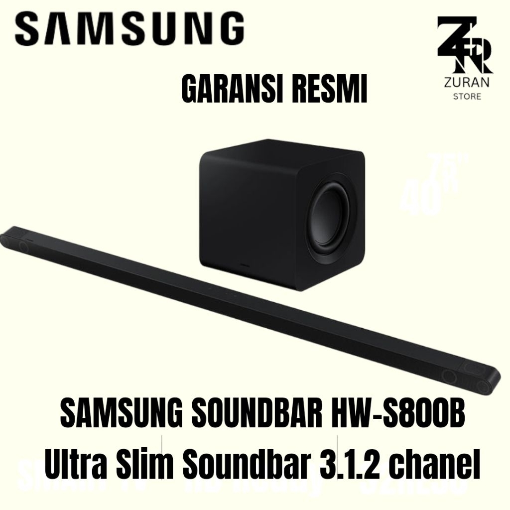 SAMSUNG SOUNDBAR HW S800B / HW-S800B Ultra Slim Soundbar Wireless Atmos
