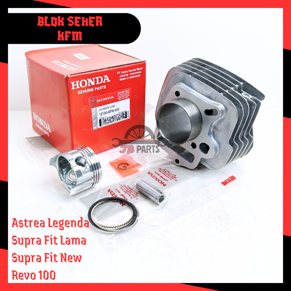 Blok Seher Set Honda KFM Block Piston Astrea Legenda Supra Fit Lama Supra Fit New Revo100 Silinder B