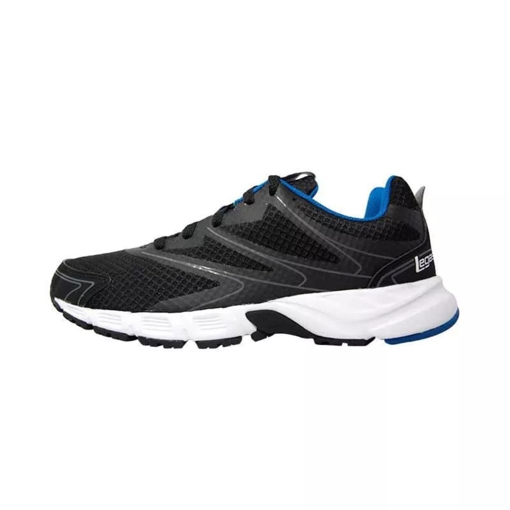 Sepatu League Legas Zet LA U Hitam Running Shoes Pria Wanita Original