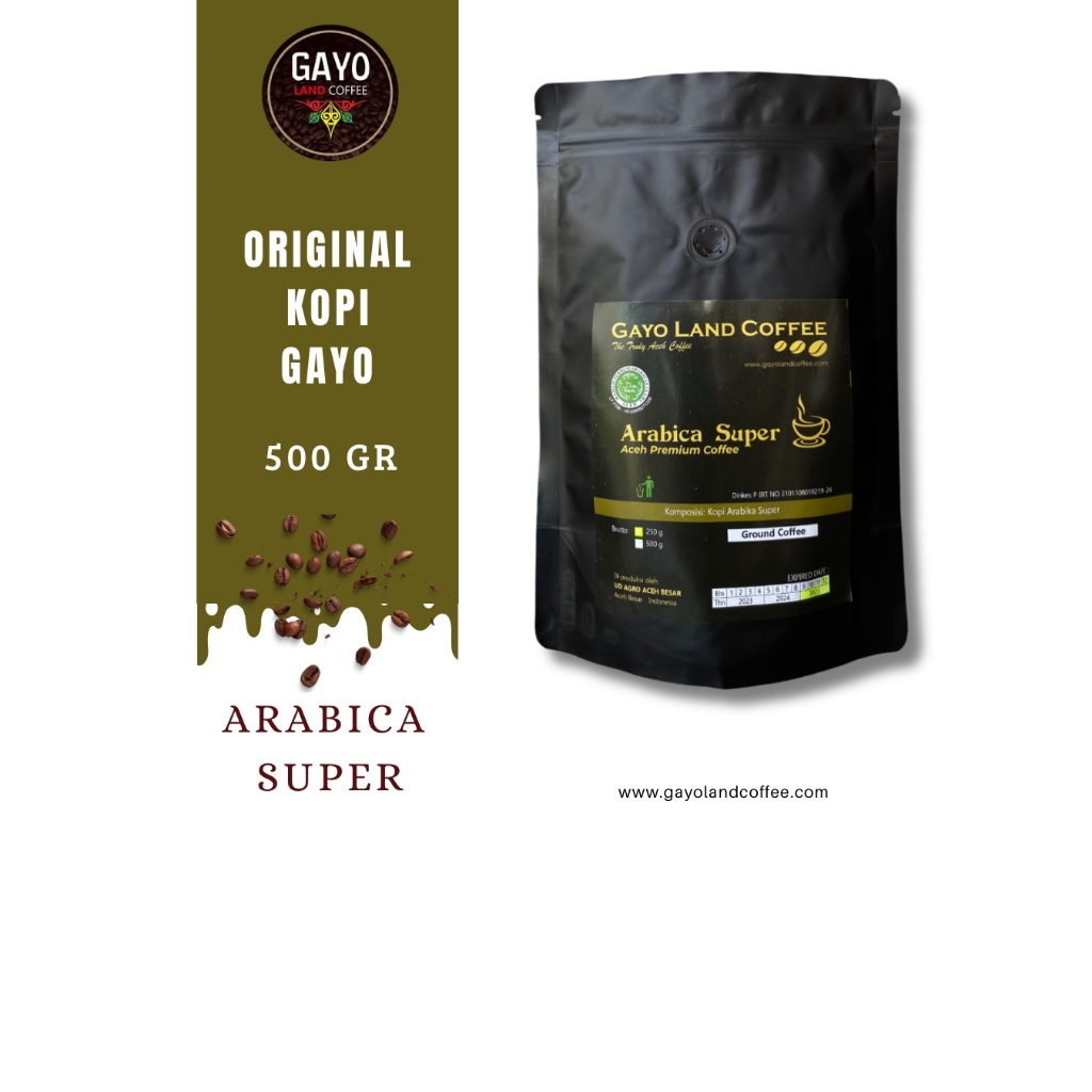 Kopi Aceh Gayo Arabica Super 500 gr