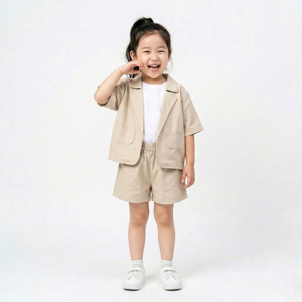 EMILY SET - One Set Baju Setelan Blazer Bayi & Anak Korea style