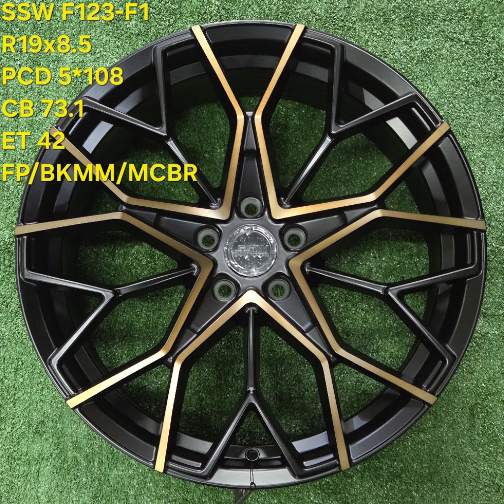 velg racing r19 F123 SSW THAILAND r19 pcd 5X108 velg mobil ring 19 velg mobil jaecoo j5 Chery omoda 